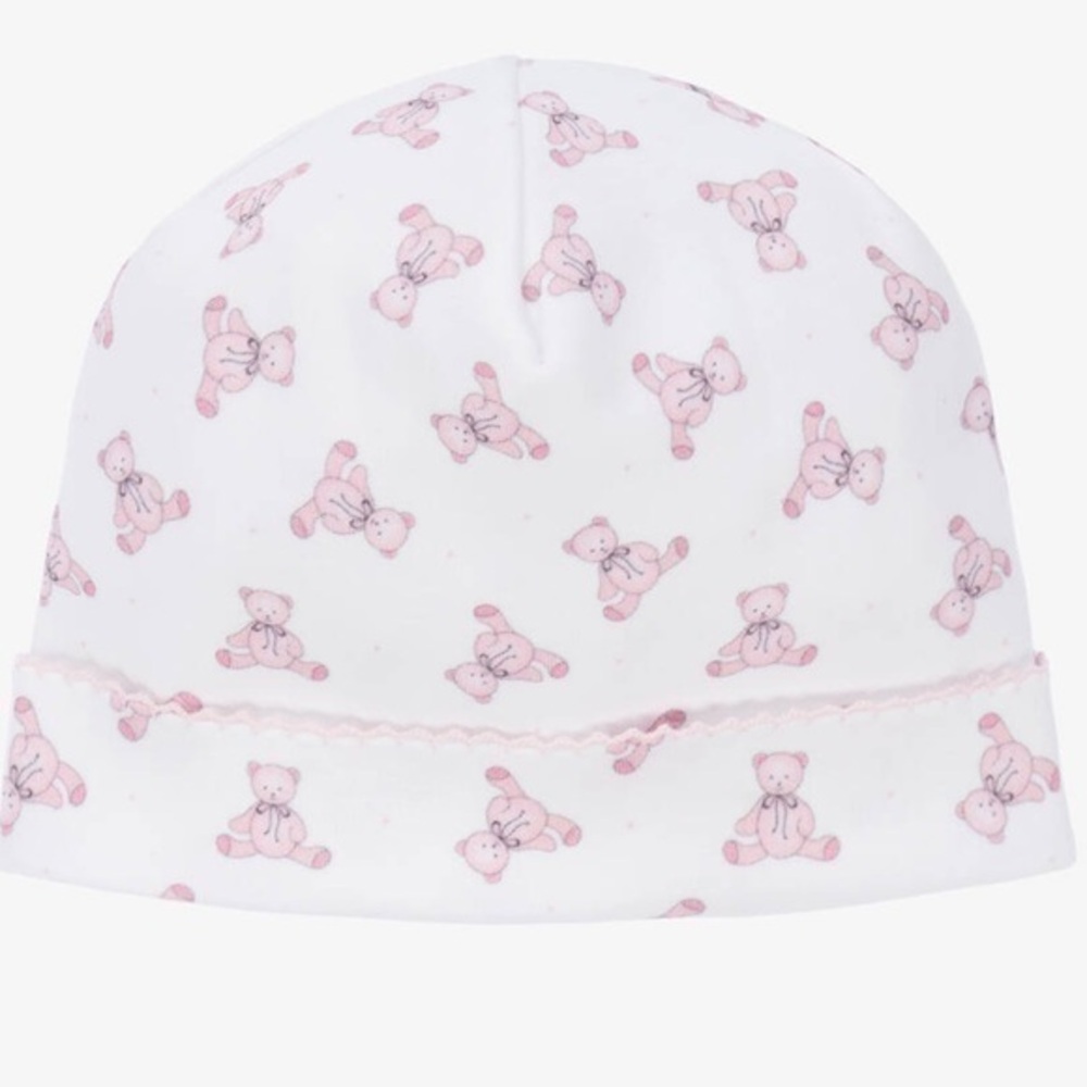 Magnolia Baby Cotton BaBy Hat Pink Bears NWT
